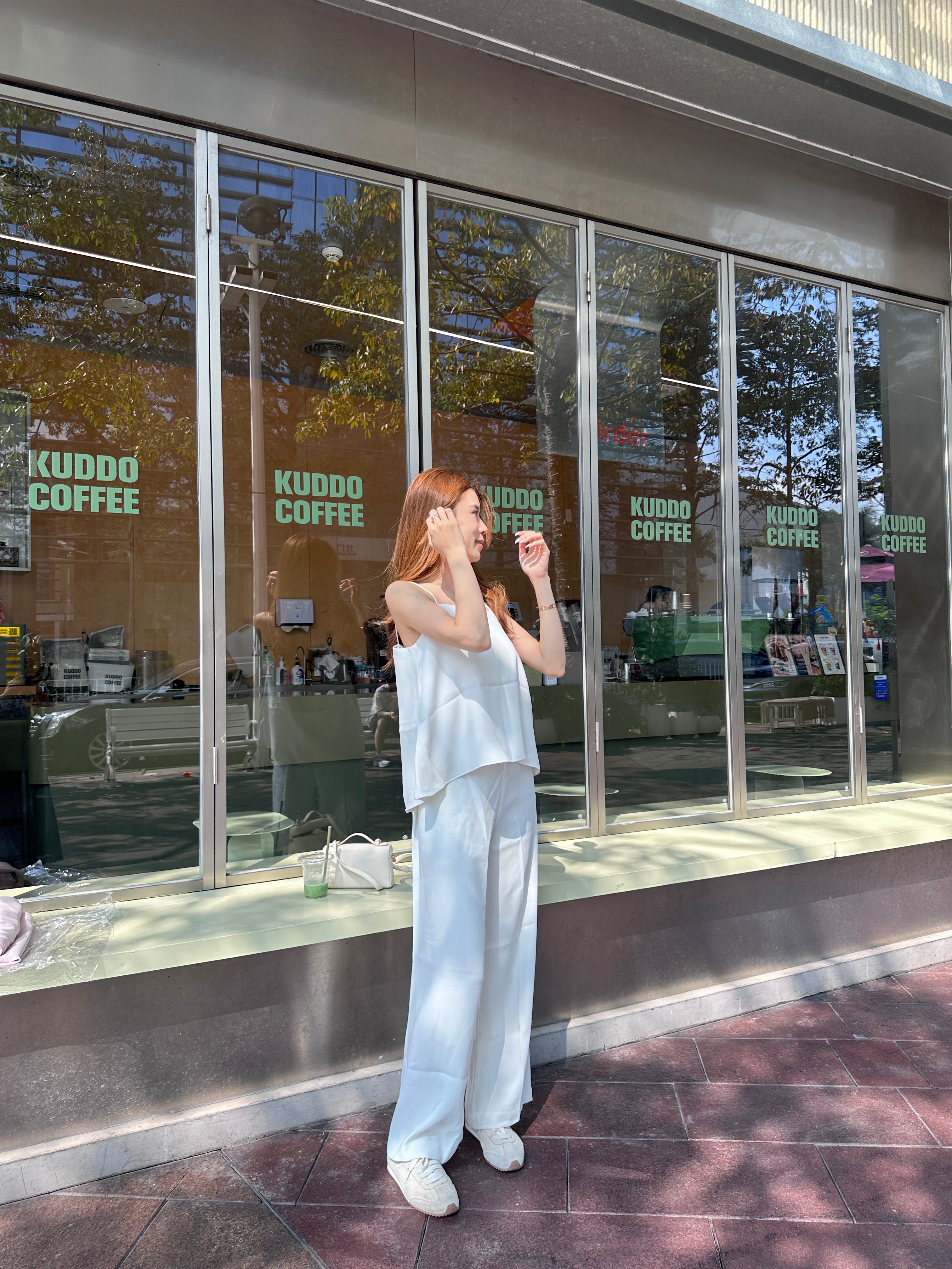 Chiffon Office Tank & Pants Set