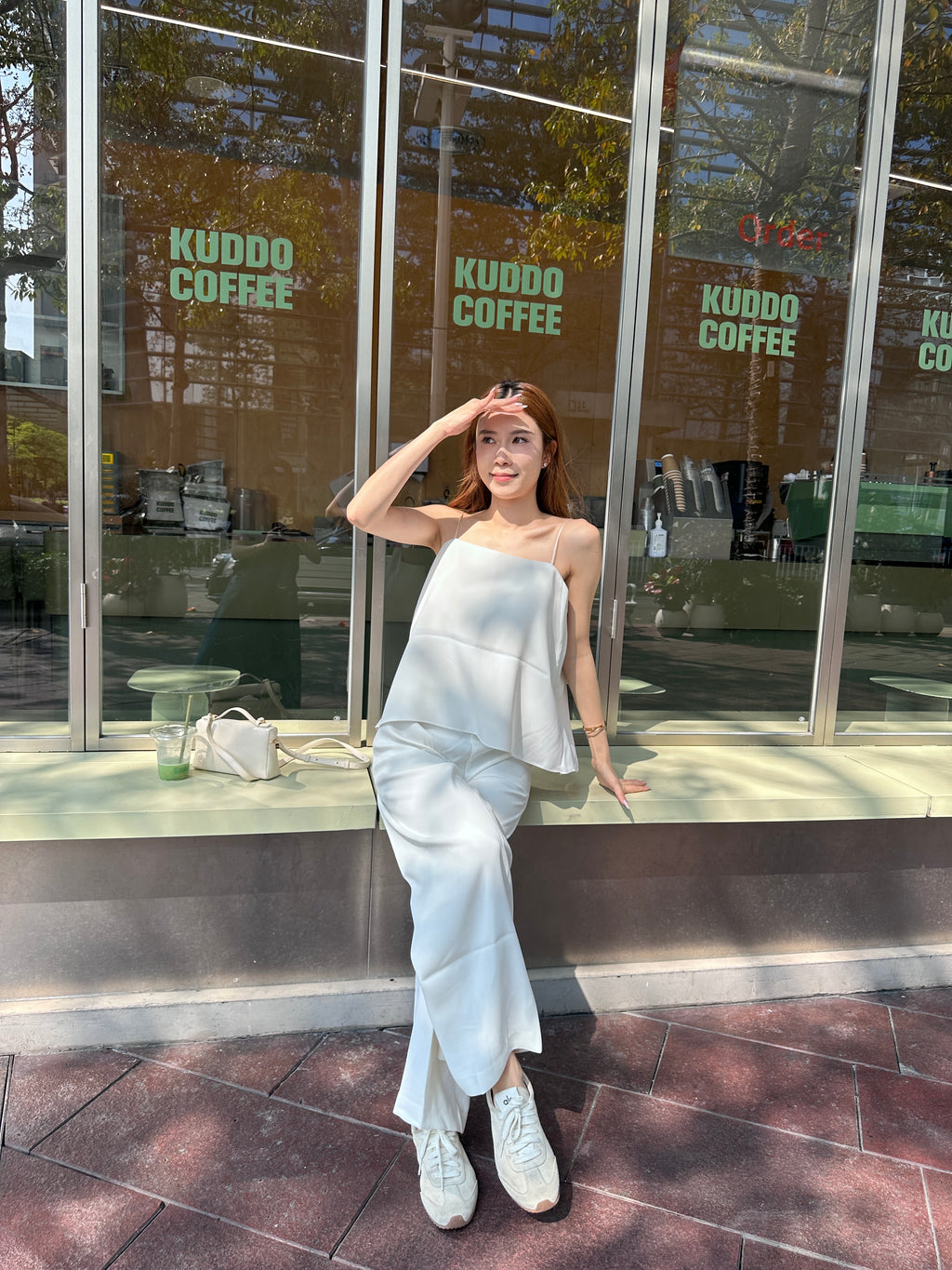 Chiffon Office Tank & Pants Set