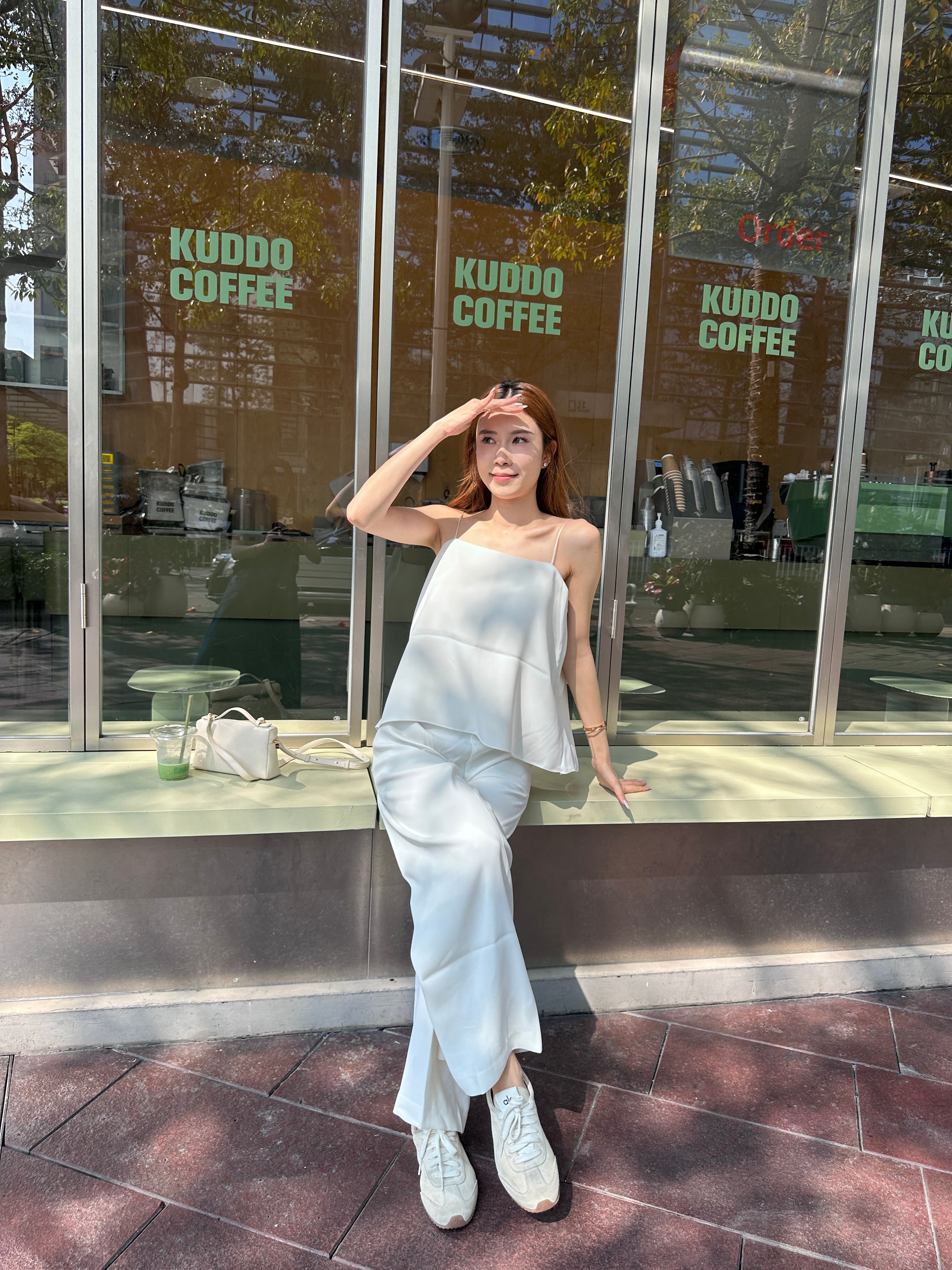 Chiffon Office Tank & Pants Set