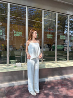 Chiffon Office Tank & Pants Set