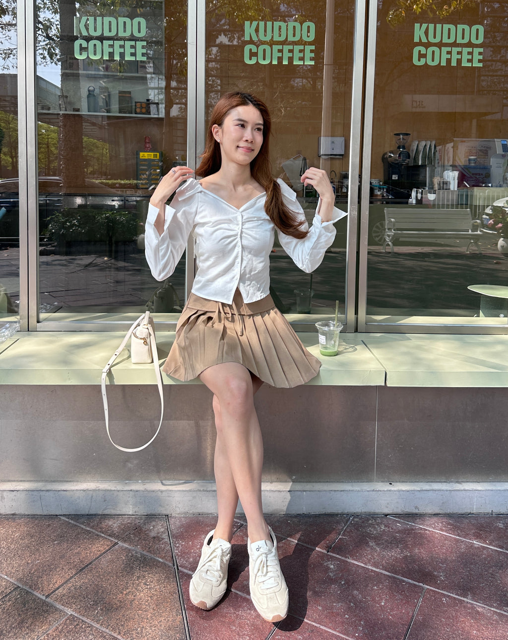 Tied Fit Off Shoulder Shirt