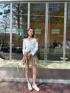 Tied Fit Off Shoulder Shirt