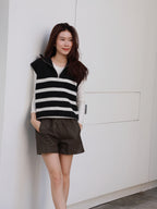 Striped Knitted Vest