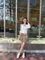 Tied Fit Off Shoulder Shirt