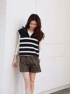 Striped Knitted Vest