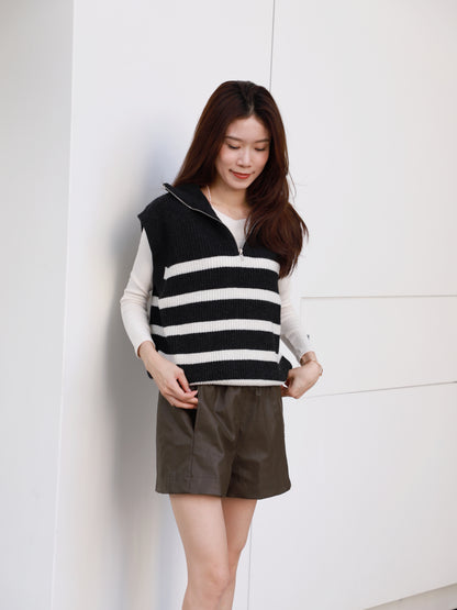 Striped Knitted Vest