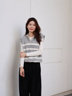 Striped Knitted Vest