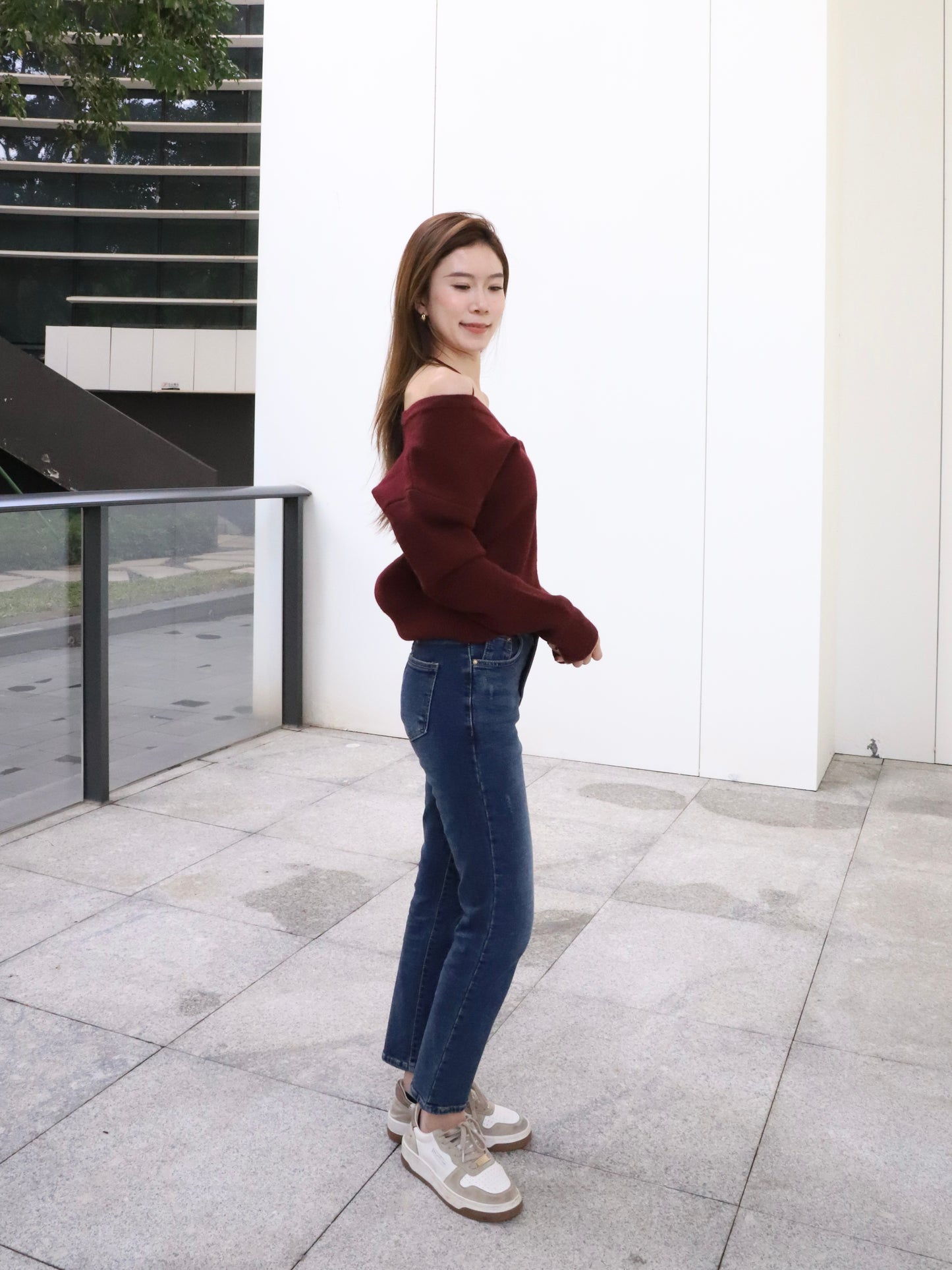 Christmas Red V Sweater