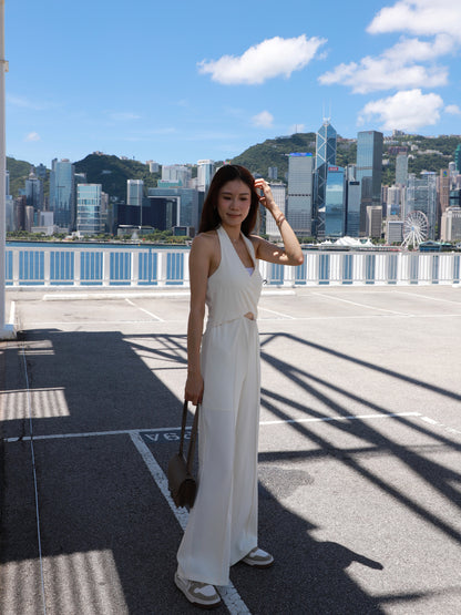 Cross Neck Jumpsuit