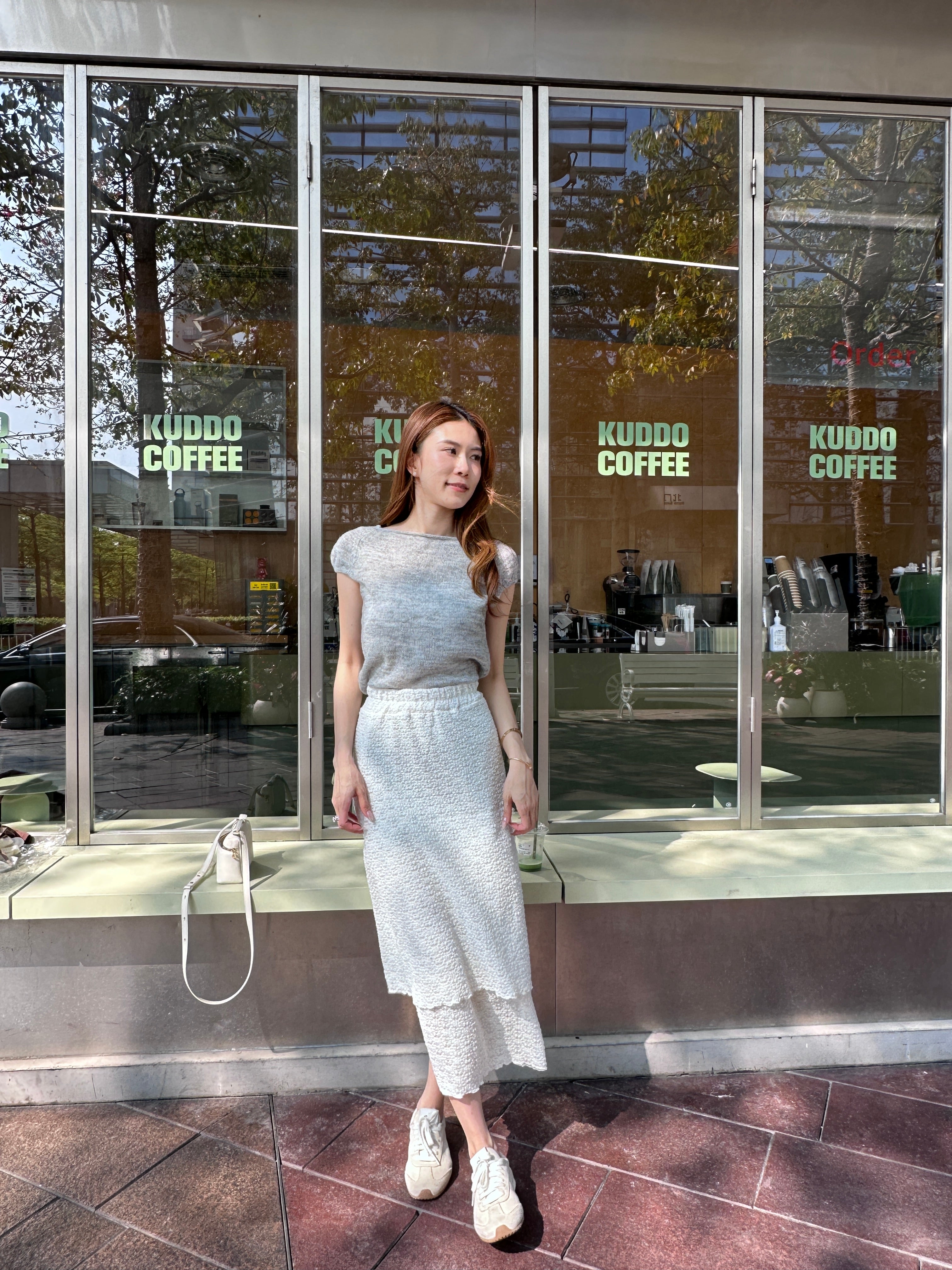 Knitted Thin Short Sleeves Top