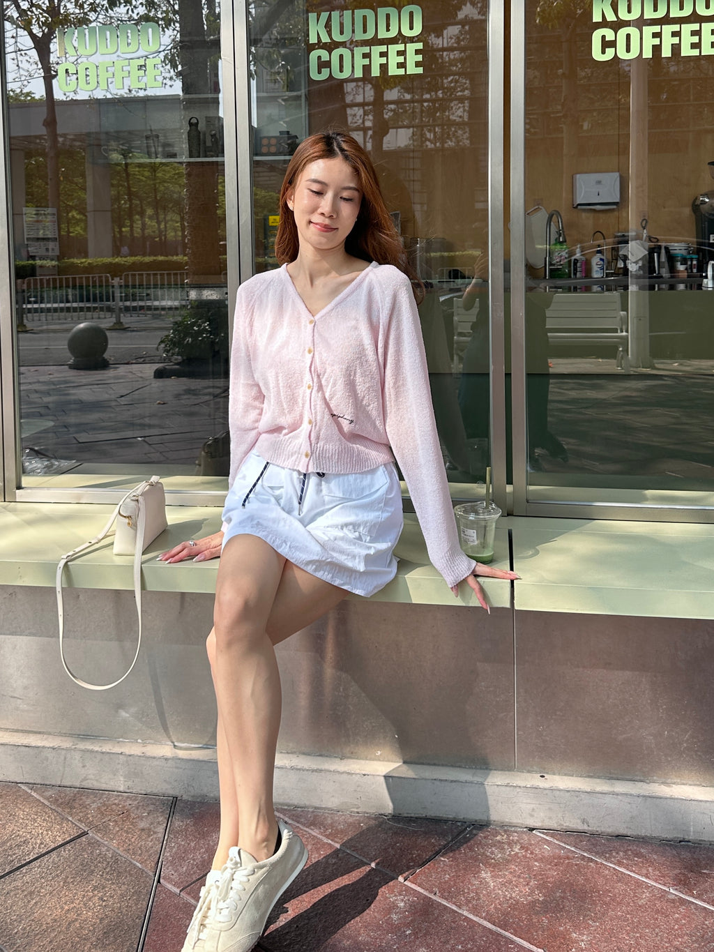 Mix Tied Cargo Skirt