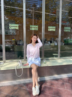 Mix Tied Cargo Skirt