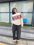 Ribbon Christmas Sweater