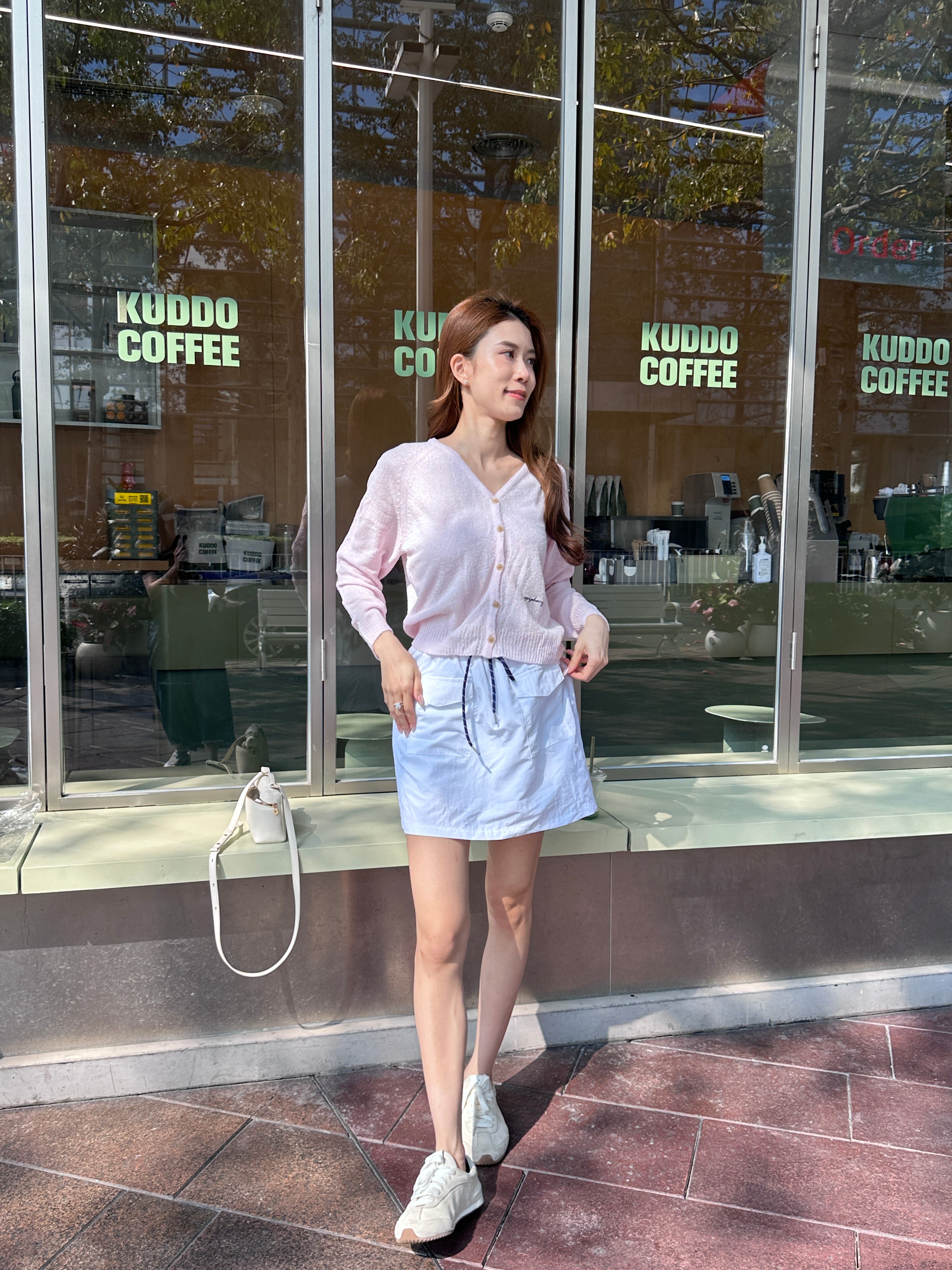 Mix Tied Cargo Skirt