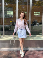 Mix Tied Cargo Skirt