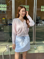 Mix Tied Cargo Skirt