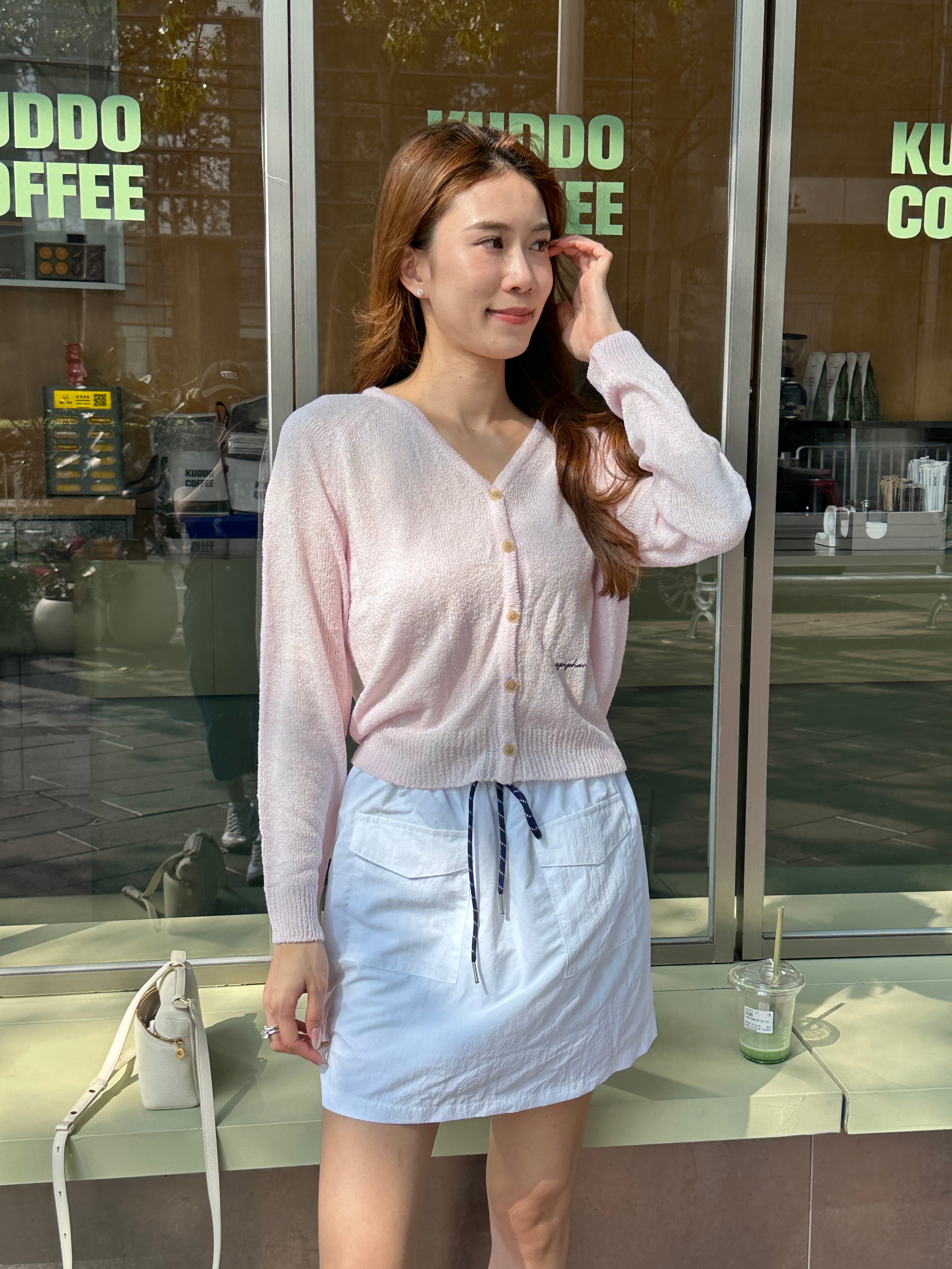 Mix Tied Cargo Skirt