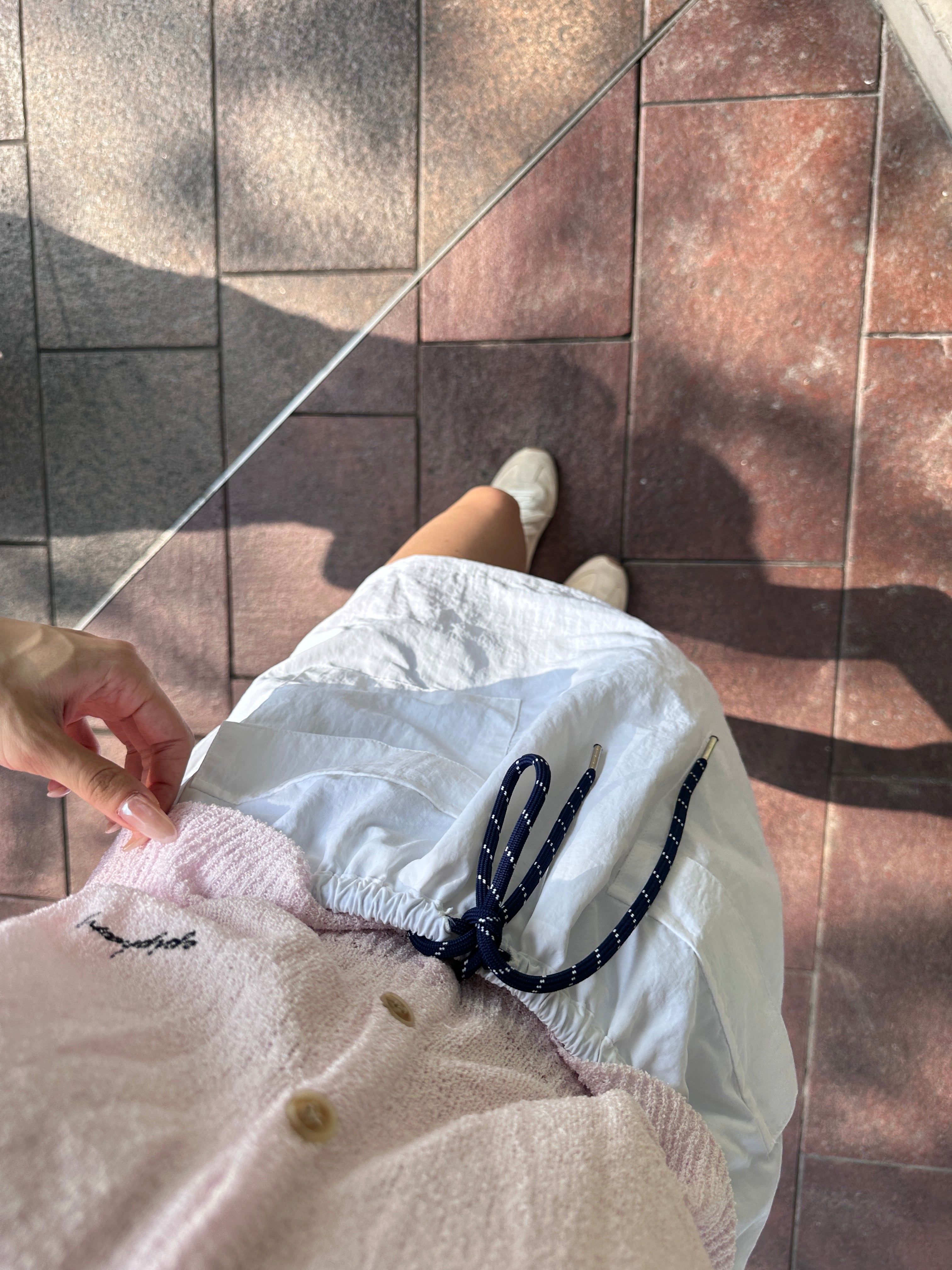 Mix Tied Cargo Skirt