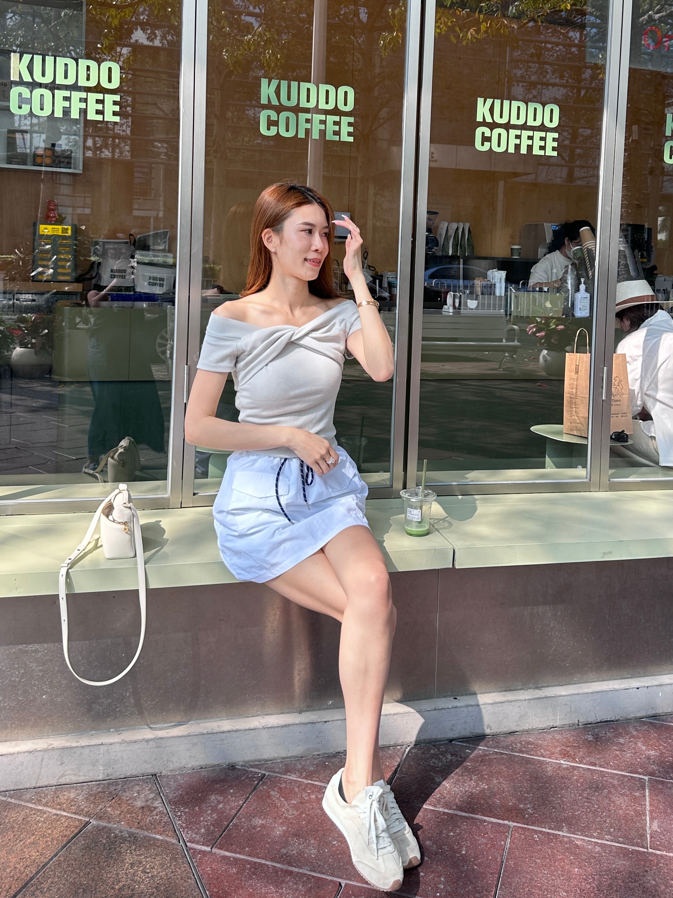 Twisted Big Off Shoulder Top