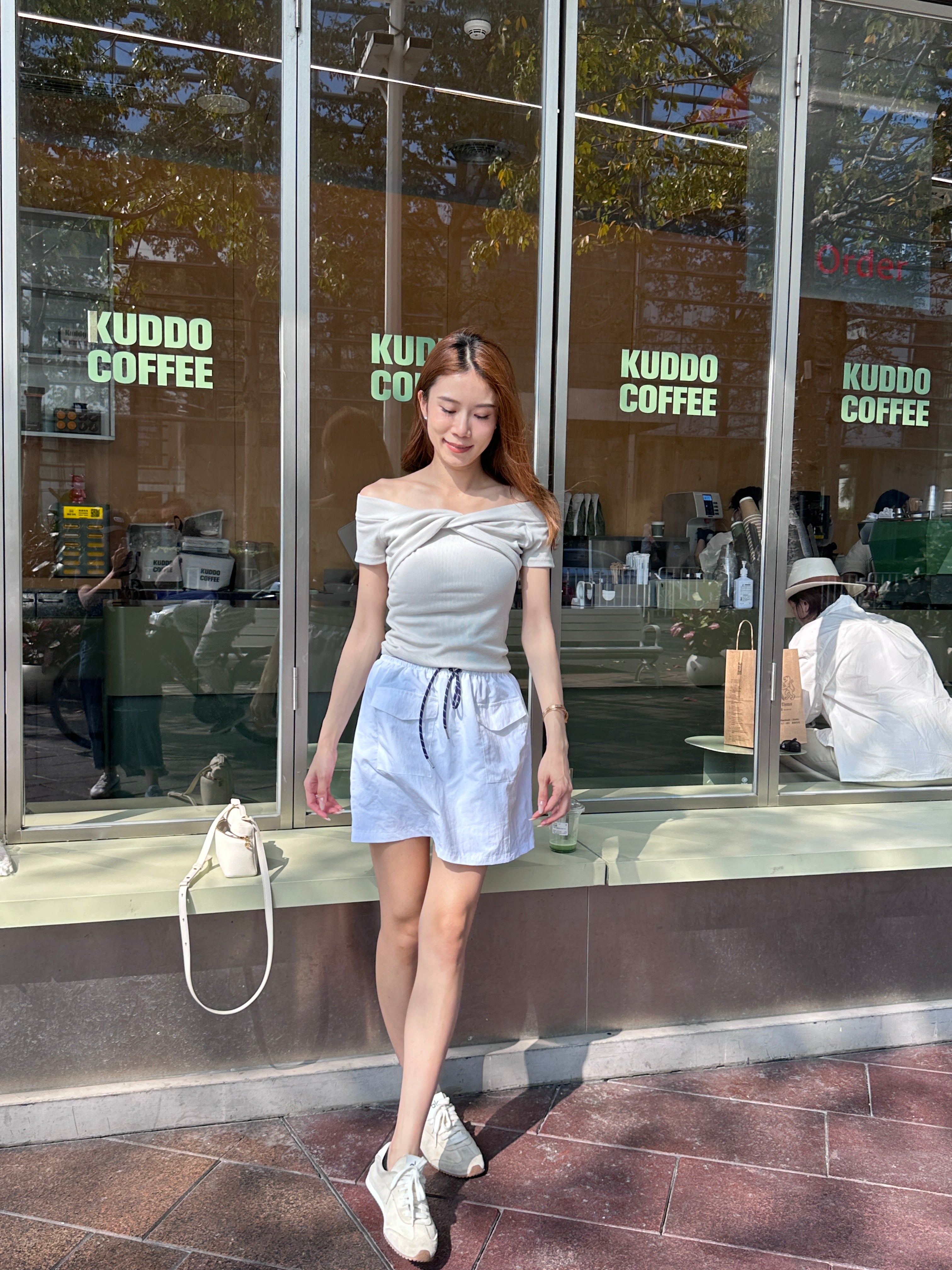 Twisted Big Off Shoulder Top