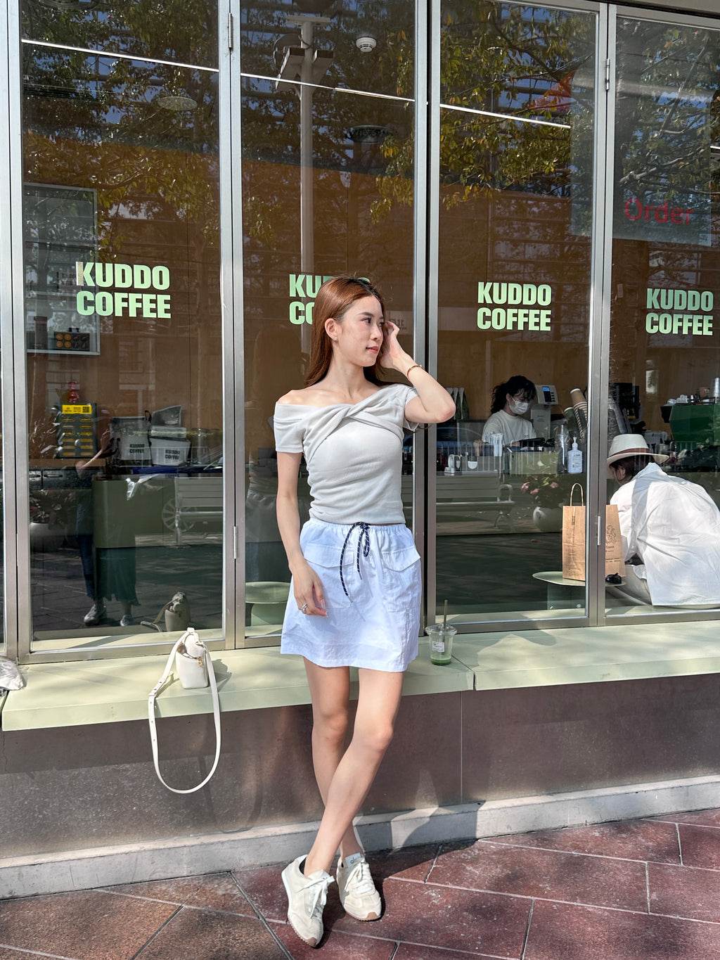Twisted Big Off Shoulder Top