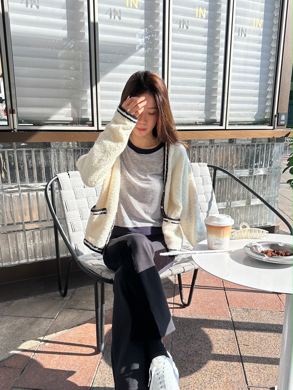 Tweed Oversized Wool Jacket