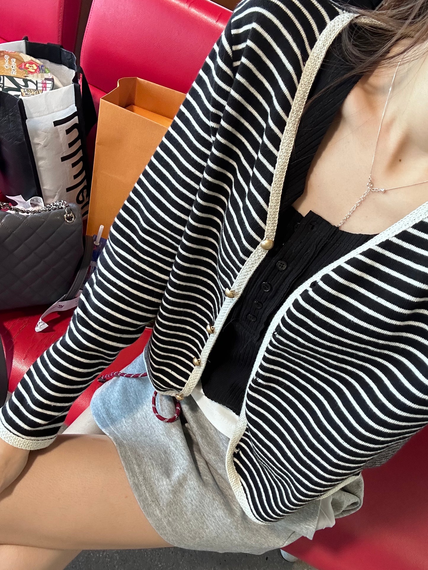 Striped KIX Cardigan