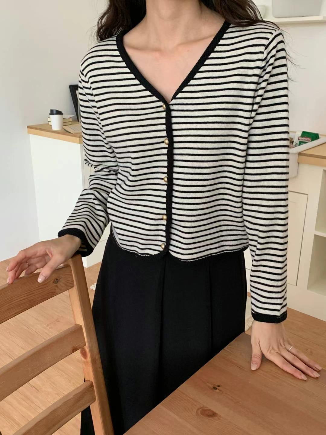 Striped KIX Cardigan