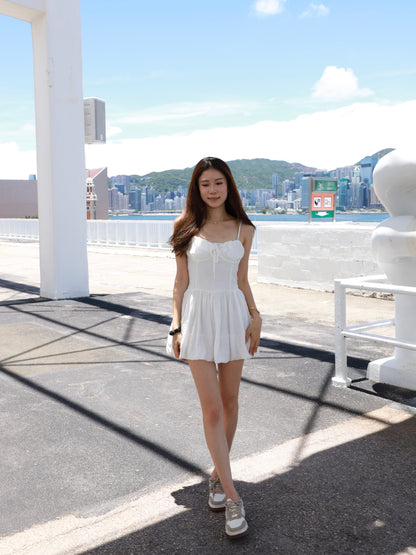 Puffy Chiffon Mini Dress