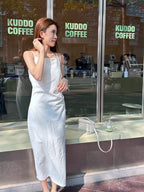 Chiffon Swift Slit Maxi Skirt