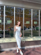 Chiffon Swift Slit Maxi Skirt