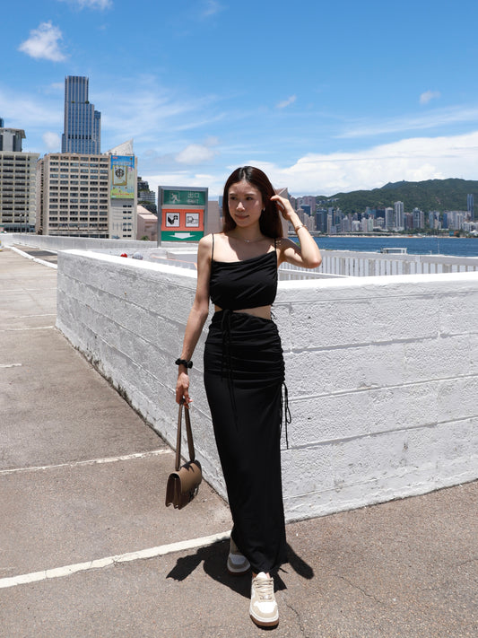 Sydney Black Hole Maxi Dress
