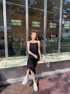 Chiffon Swift Slit Maxi Skirt