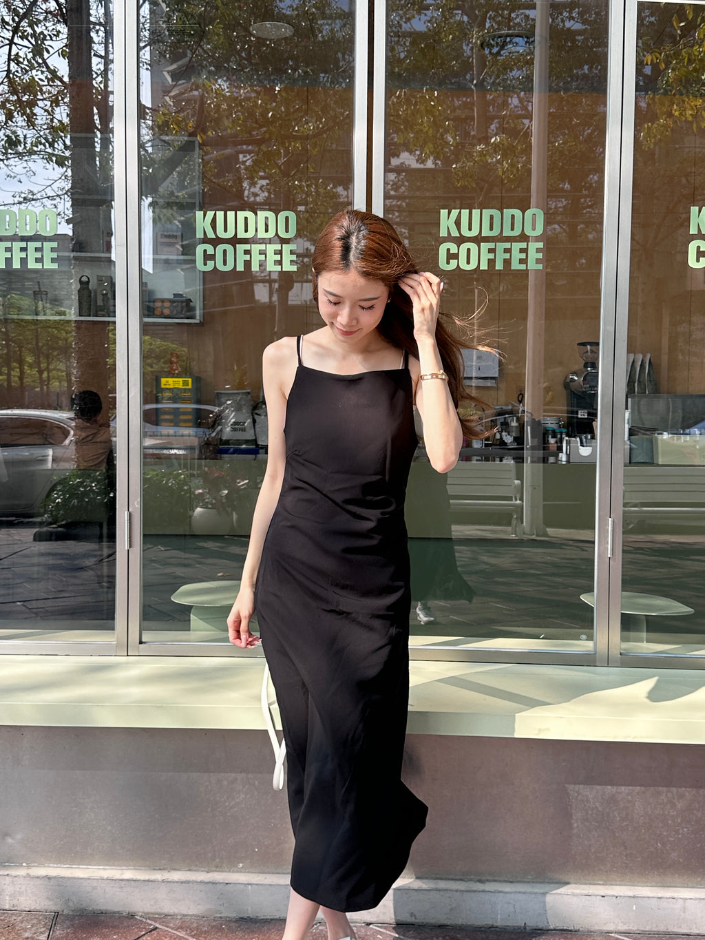 Chiffon Swift Slit Maxi Skirt