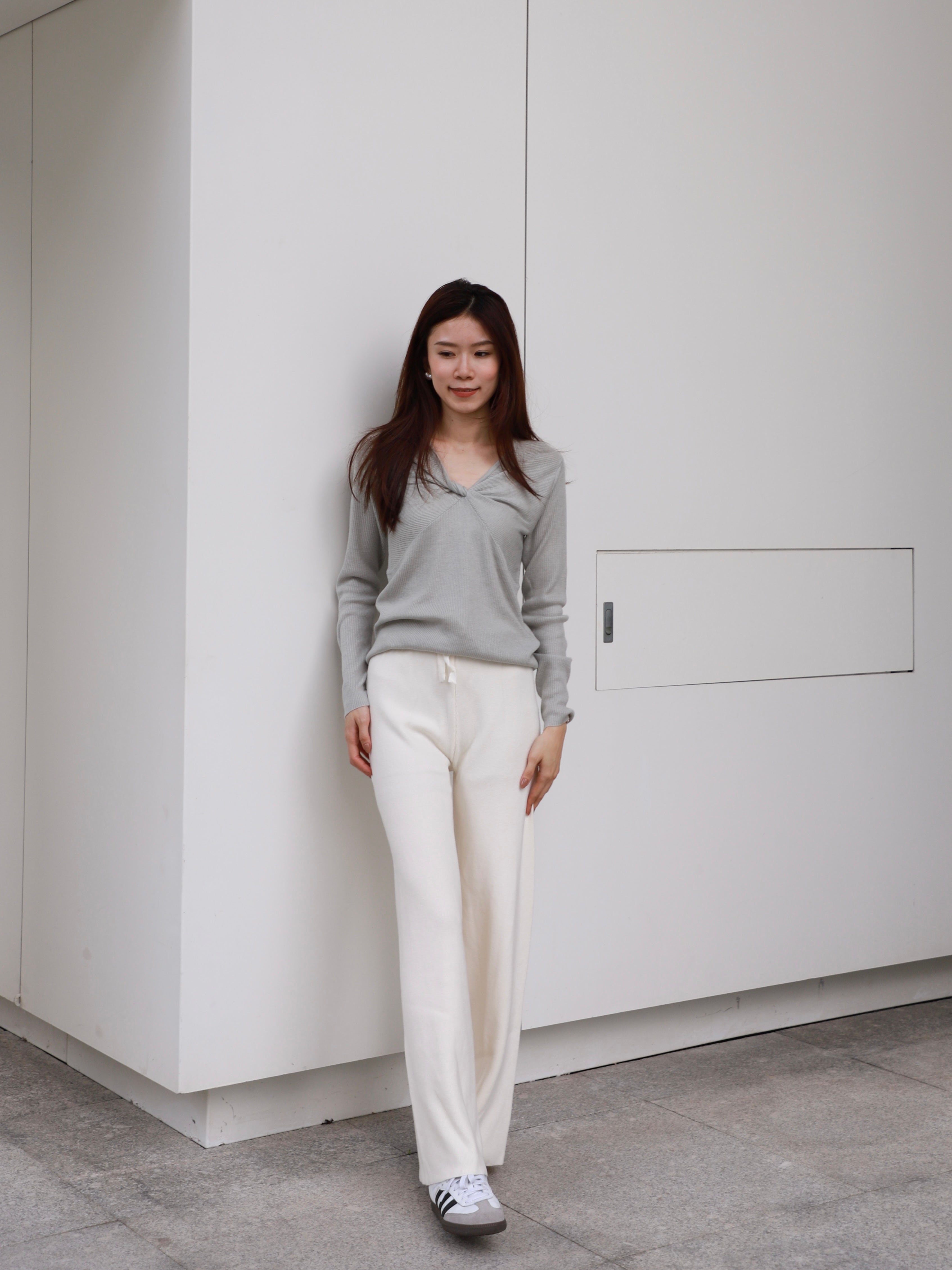 Knitted Comfy Wide Leg Pants