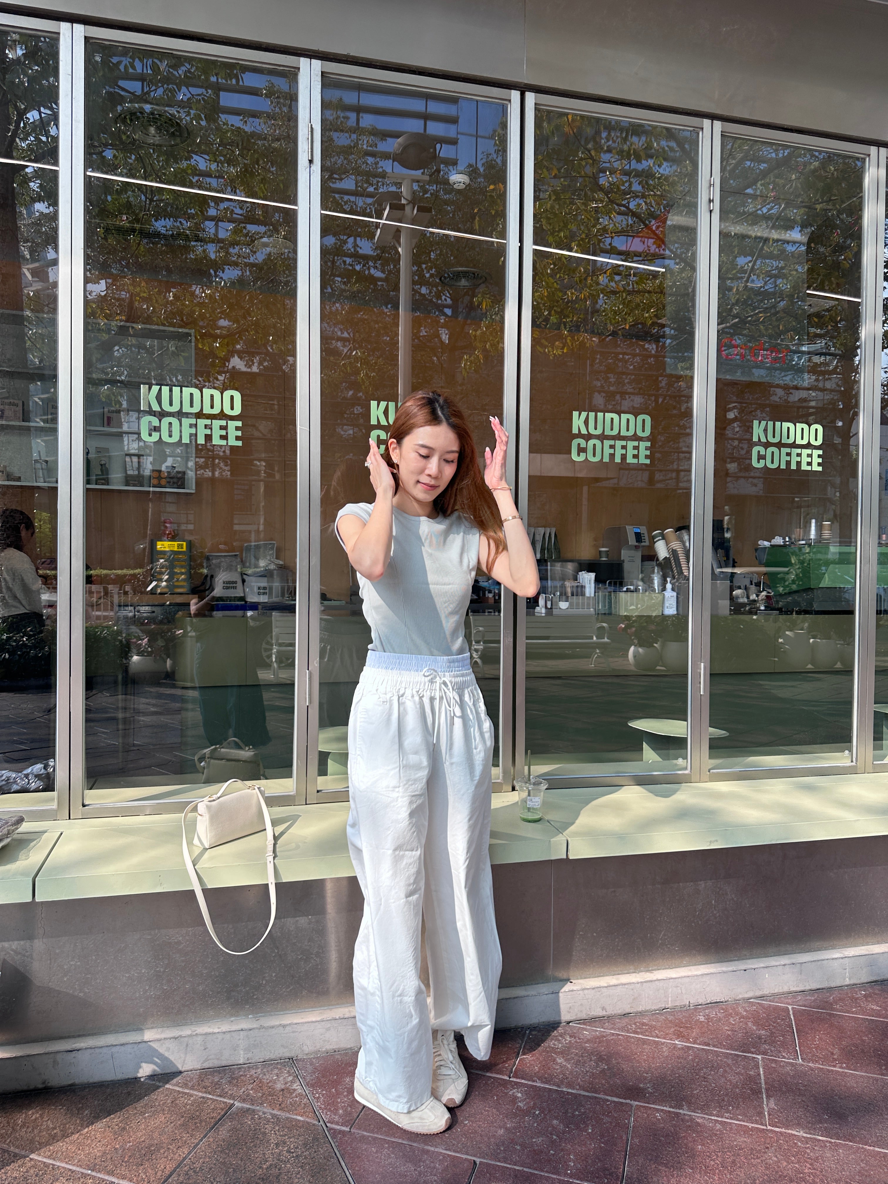 Waist Shirt White Pants