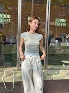 Waist Shirt White Pants