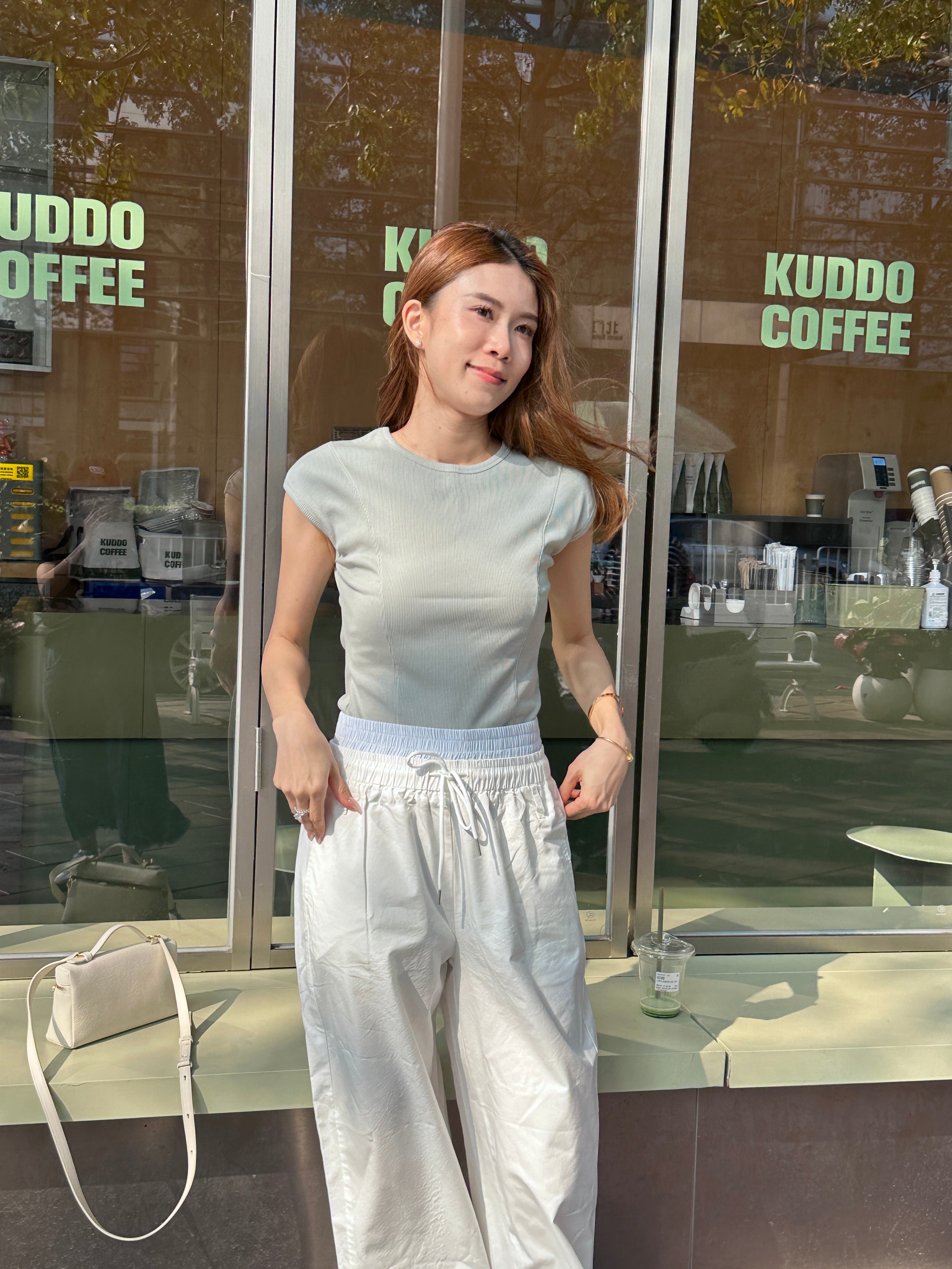 Waist Shirt White Pants