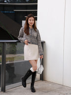 Wool Bling Tweed Cardigan
