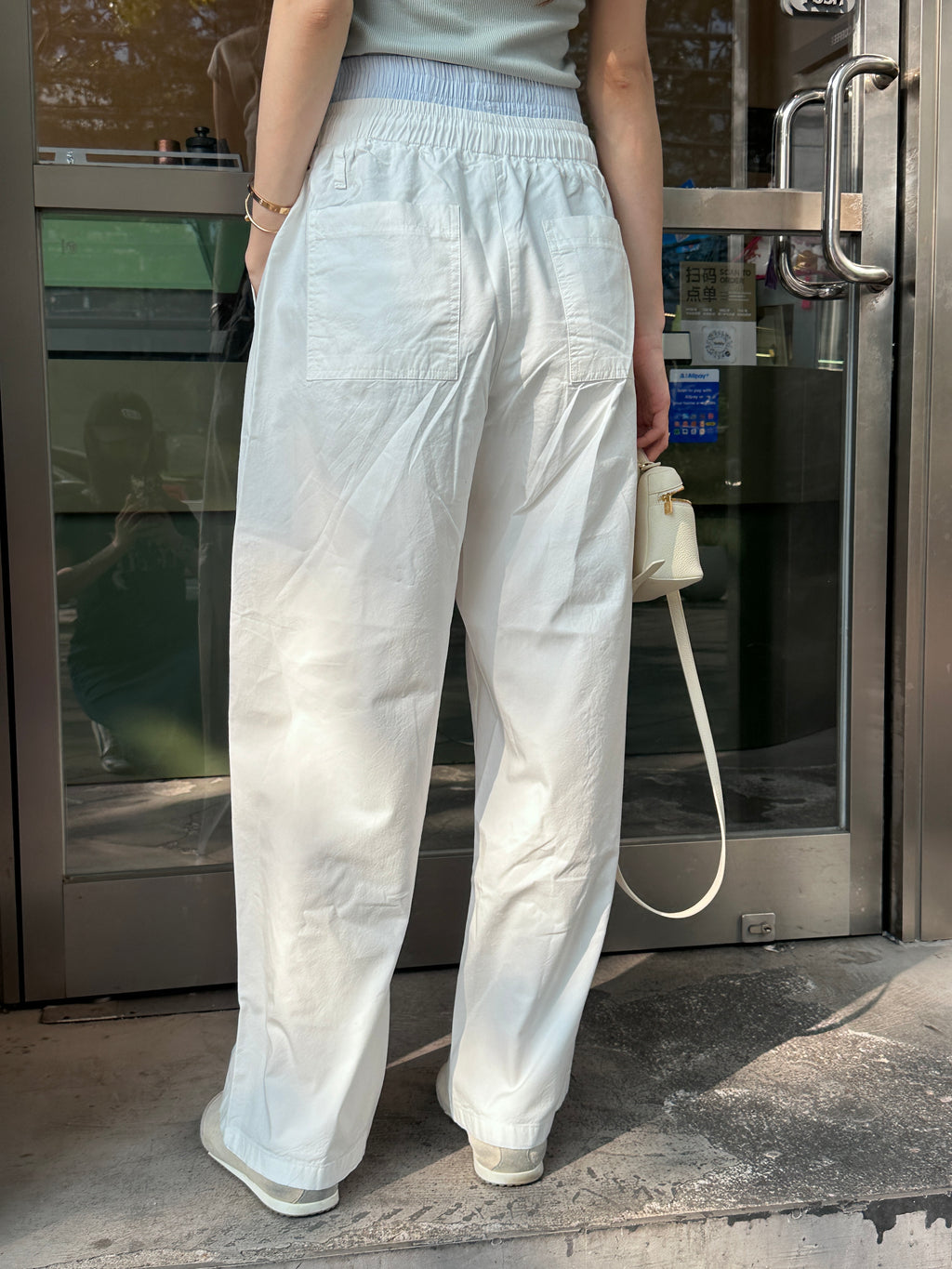 Waist Shirt White Pants