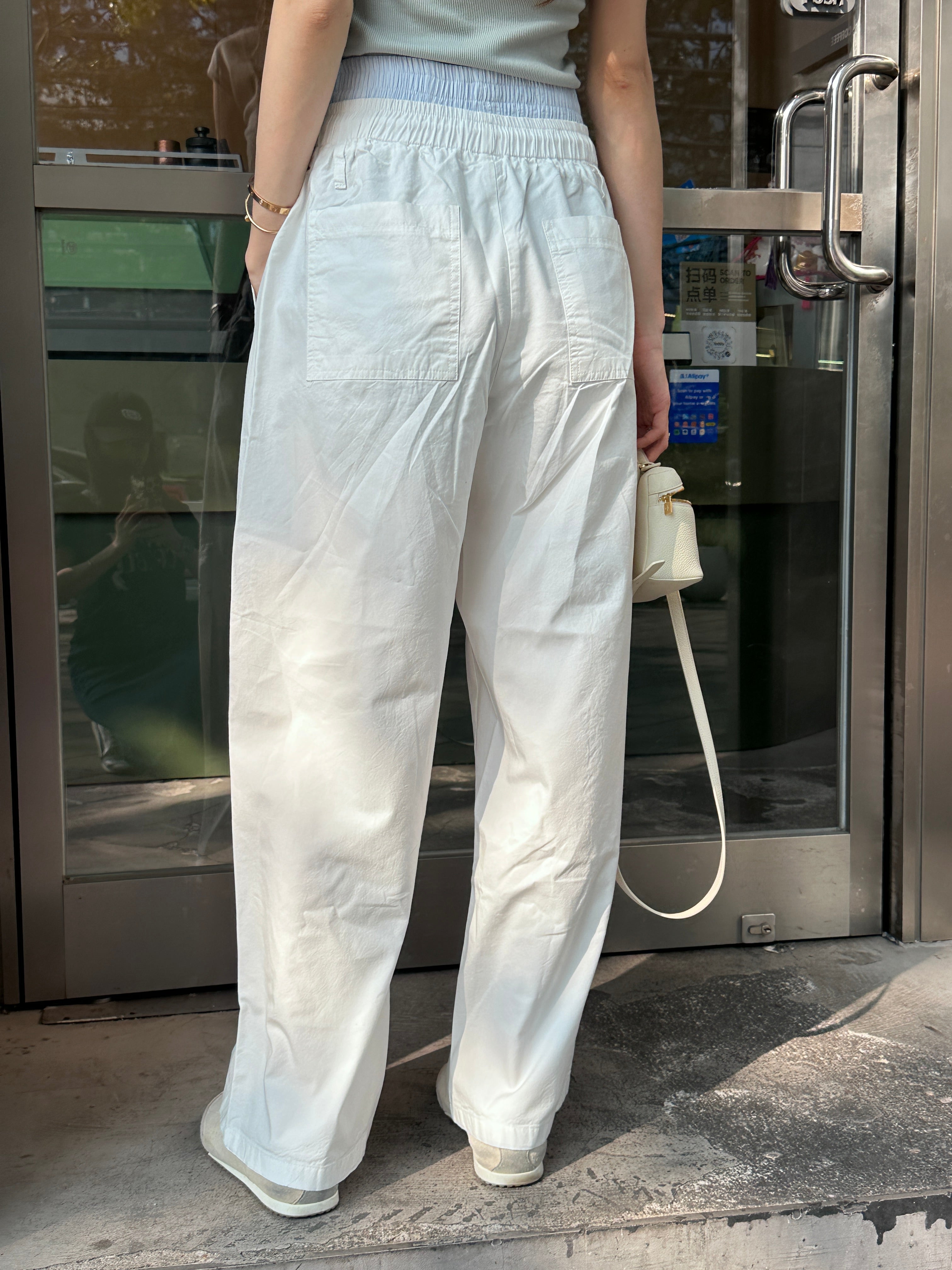Waist Shirt White Pants