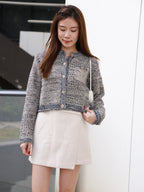 Wool Bling Tweed Cardigan