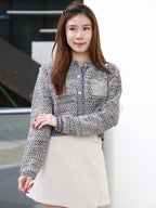 Wool Bling Tweed Cardigan