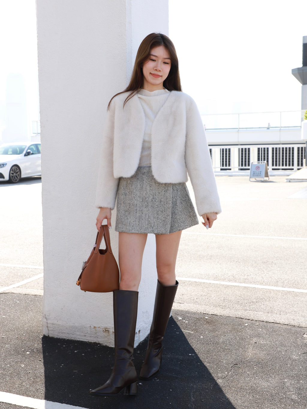 Fluffy V Jacket