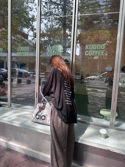 MORE Cotton Oversized Long Sleeves Top