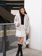 Fox Fur Hoodie Jacket