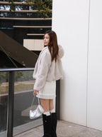 Fox Fur Hoodie Jacket