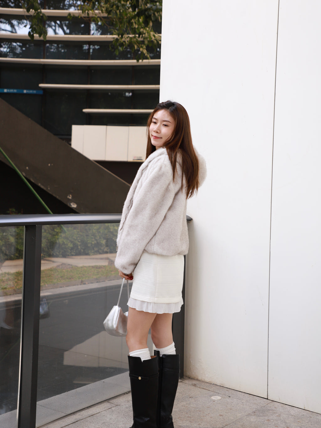 Fox Fur Hoodie Jacket