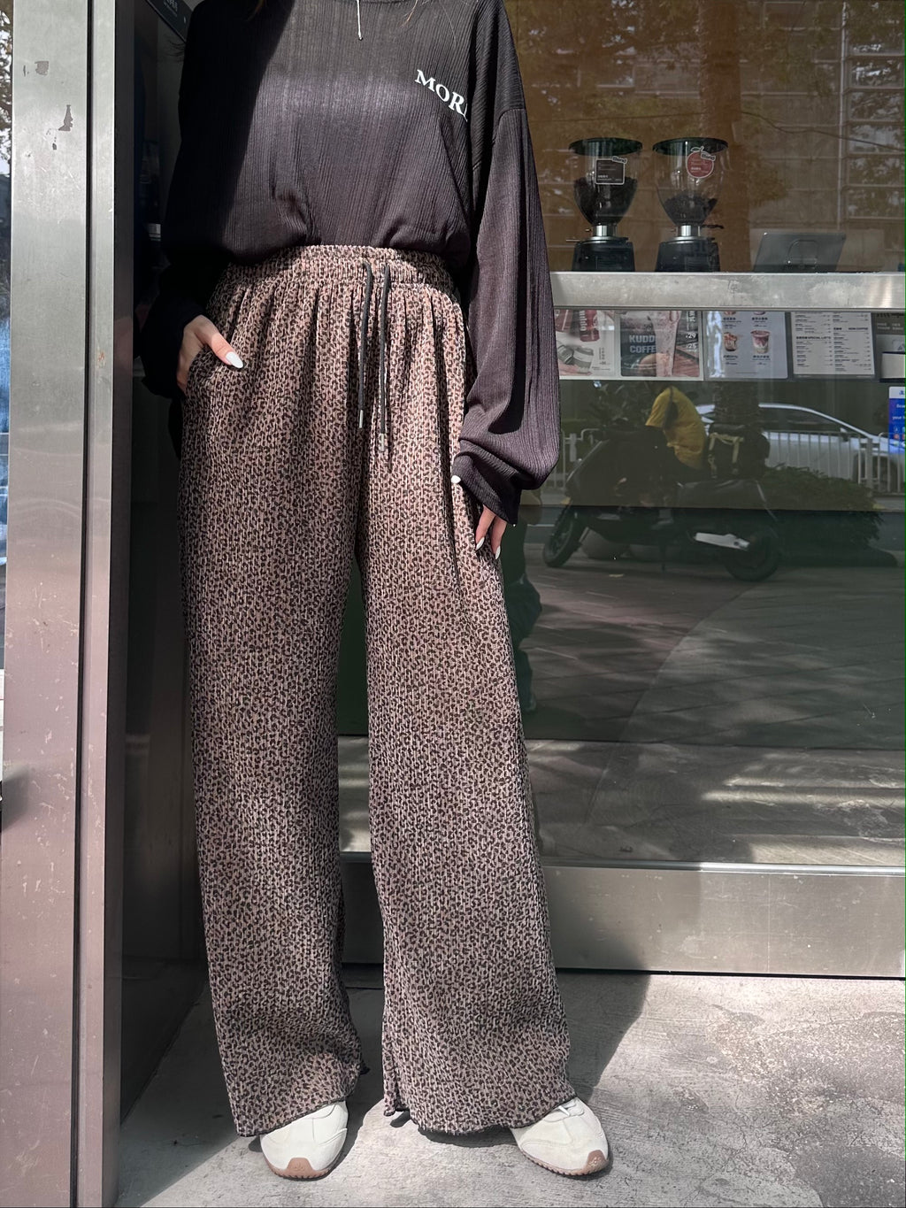 Leopard Print Causal Pants