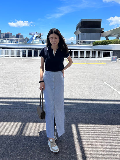 Cotton all button Skirt